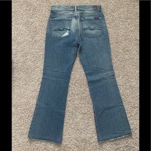 💗 7FAM 7 For All Mankind Flare Jeans Havana Wash